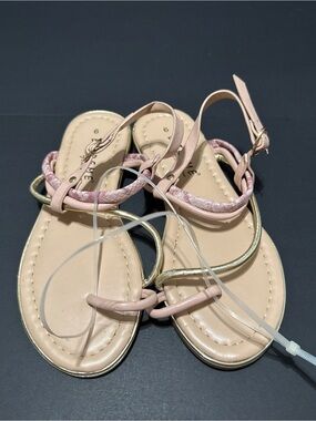 EXTREME Pink Braided Strap Women's Sandals
